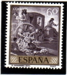 Stamps : Europe : Spain :  1958 Goya: El cacharrero Edifil 1213