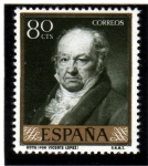 Stamps Spain -  1958 Retrato de Goya:  Edifil 1215