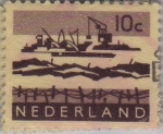 Sellos de Europa - Holanda -  trabajos en el delta-1962-1963