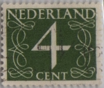 Stamps Netherlands -  filigrana-1946