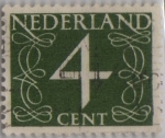 Sellos de Europa - Holanda -  filigrana-1946