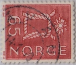 Sellos de Europa - Noruega -  nudo marinero-1962-1965