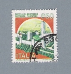 Stamps : Europe : Italy :  Castello di Montecchio