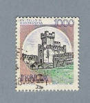 Stamps Italy -  Castello di Montagnana