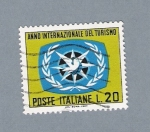 Stamps Italy -  Anno Internazionale del Turismo