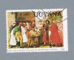 Stamps : America : Guyana :  Tiziano