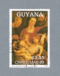 Stamps America - Guyana -  Rubens (The Sacred Family)