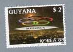 Stamps Guyana -  Barcelona'92
