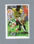 Stamps : America : Guyana :  Futbol