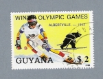 Sellos de America - Guyana -  Olimpiadas de Albertville 1992
