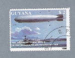 Sellos de America - Guyana -  150 th Anniversary of the Birth of Graf Zeppelin