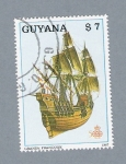 Stamps Guyana -  Barco Grande Françoise