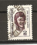 Stamps : America : Argentina :  Jose de San Martin.