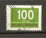 Stamps : America : Argentina :  Cifras.