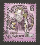 Sellos de Europa - Austria -  vidriera del monasterio de mariastern