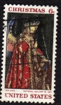 Stamps United States -  Navidad-national galery de art