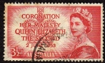 Stamps Australia -  Coronaciona de Isabel 2a.