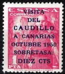 Stamps Spain -  1089 Visita del Caudillo a Canarias,