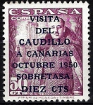 Stamps Spain -  1088 Visita del Caudillo a Canarias.