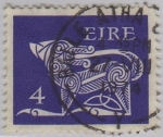 Stamps : Europe : Ireland :  animales estilizados-1971-1974