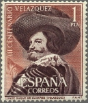 Stamps Spain -  IIICENTERARIO DE LA MUERTE DE VELAZQUEZ
