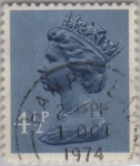 Sellos de Europa - Reino Unido -  Isabel II-1970-1980