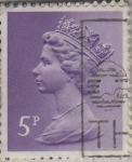 Stamps United Kingdom -  Isabel II-1970-1980