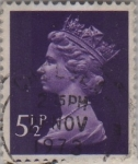Stamps United Kingdom -  Isabel II-1970-1980