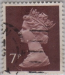 Stamps United Kingdom -  Isabel II-1970-1980