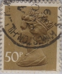 Stamps United Kingdom -  Isabel II-1970-1980