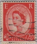 Stamps United Kingdom -  Isabel II-1952-1954