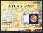 Stamps Spain -  Edifil  3388   17  Conferencia Internacional de Cartografía   Se compleeta con la reproducción de la
