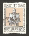 Sellos del Mundo : Europa : San_Marino : armadura de un guerrero
