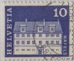 Stamps Switzerland -  Edificios-casas de Nafels