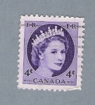 Stamps : America : Canada :  Isabel II