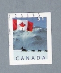 Stamps : America : Canada :  Bandera