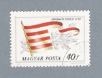 Stamps Hungary -  Bandera