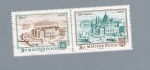 Stamps Hungary -  Edificios