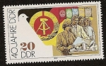 Stamps Germany -  40 años de la República Democrática DDR