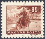 Stamps : Europe : Hungary :  motocicleta
