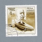 Stamps Hungary -  Zeppelin