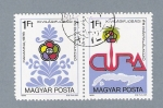Stamps Hungary -  Doble sello