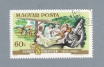 Stamps Hungary -  Medicos en África