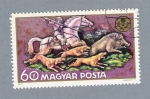 Stamps Hungary -  Cazeria de Jabalí