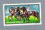 Sellos de Europa - Hungr�a -  Carrera de caballos
