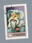 Stamps Hungary -  Mascaras