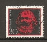 Stamps Germany -  Karl Marx. (1818-1881)