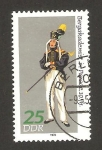 Stamps Germany -  vestuario de desfile de las industrias minera y metalúrgica