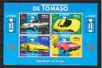 Sellos del Mundo : Africa : Guinea : DE TOMASO  hOJA CON LOS CUATRO MODELOS   Italis´98