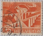Stamps Switzerland -  Tecnicas y paisajes-Puente sobre el Sitter